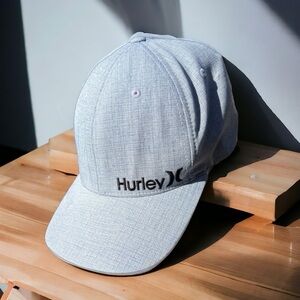 🌻Hurley Pacific Blue FlexFit Fitted Cap Hat by Yupoong Size Large/XL